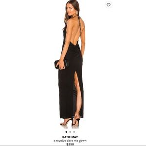REVOLVE BLACK BACKLESS GOWN